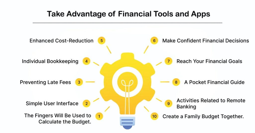 take advantage of financial tools and apps