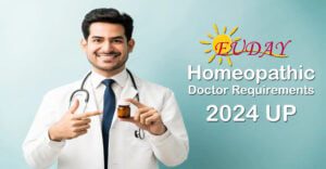 Homeopathic Doctor Requirements 2024 UP